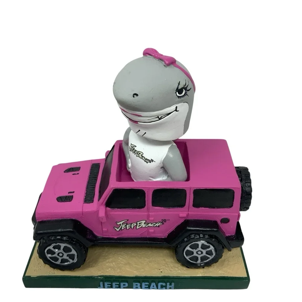 Daytona Tortugas Ruby Jeep‎ Beach Mascot Bobblehead Bobble Pink Jeep   Baseball